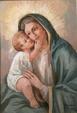 Madonna col bambino - remo faggi - Olio