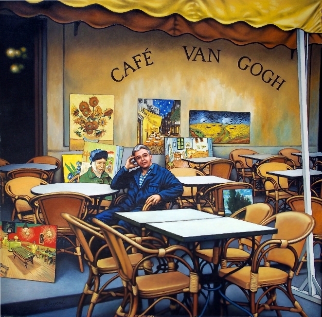 Al Café Van Gogh (Arles) - Salvatore Ruggeri - Olio