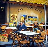 At Café Van Gogh (Arles) - Salvatore Ruggeri - Oil