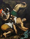 Copia d'autore da Caravaggio: Martirio di San Pietro - Salvatore Ruggeri - Olio