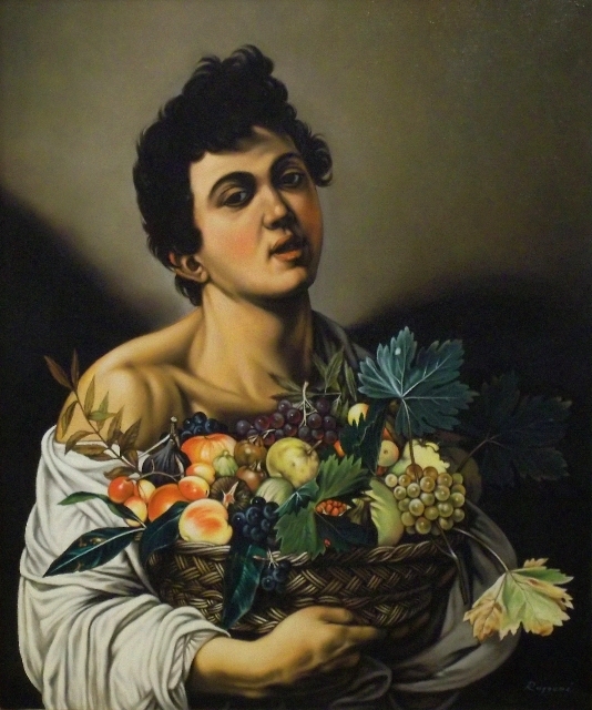 Copia d'autore da Caravaggio: Fruttarolo - Salvatore Ruggeri - Olio