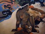 Copia d'autore da Paul Gauguin: Aha oe feii - Salvatore Ruggeri - Olio