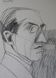 Ritratto di Piet Mondrian - Gabriele Donelli - Matita