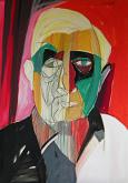 Portrait of Giorgio de Chirico - Gabriele Donelli - Pastel and acrylic
