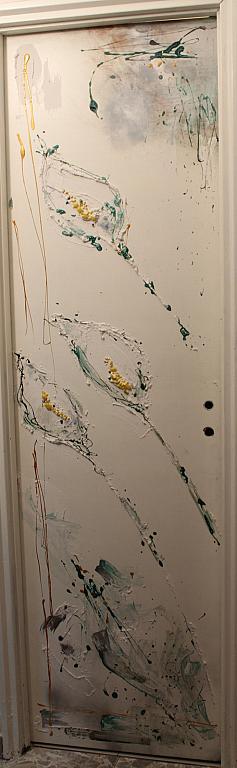 Porta decorata bianca - tiziana marra - tecnica mista - 1100,00 €