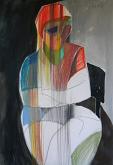 Donna seduta - Gabriele Donelli - Pastelli e acrilico