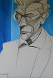 Ritratto di Samuel Beckett - Gabriele Donelli - Matita e acrilico
