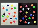 Il bianco, il nero ed ... i colori ( due tele) - GRECO Bruno - Acrilico ed elementi acciaio