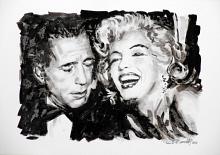 HUMPHREY and MARILYN - Paolo Benedetti - Acrylic - 150€