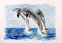  DOLPHINS 2 - Paolo Benedetti - Acrylic - 80€