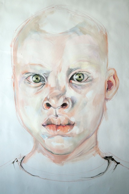 Africano Albino - Giulia di Renzo - Olio