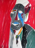 Portrait of Alberto Giacometti - Gabriele Donelli - Acrylic