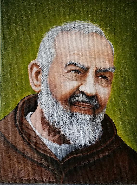 Padre Pio - Valter Carnevale - Acrilico - 190 €