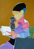 Girl reading - Gabriele Donelli - Pastel and acrylic
