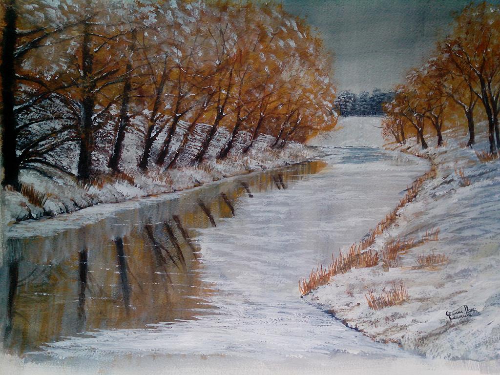 L Inverno Vendita Quadro Pittura Artlynow