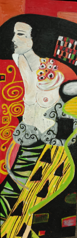    Ammirazione Klimt   , rivisitazione Giuditta - Luana Marchisio - Olio