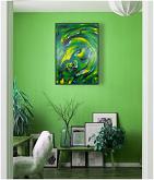 Untitled in green - Davide De Palma - Olio - 250€