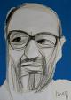 Ritratto di Umberto Eco - Gabriele Donelli - Matita e acrilico - 2600 €