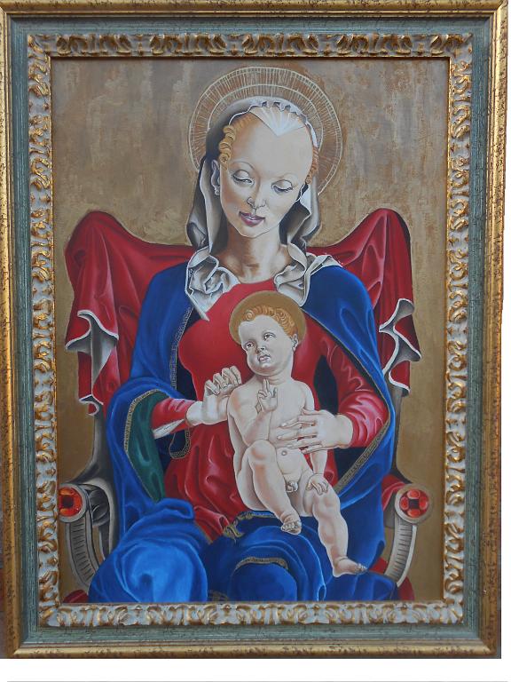 Madonna e Bambino copia da Cosmè Tura - Carlotta Mantovani - Olio -  €