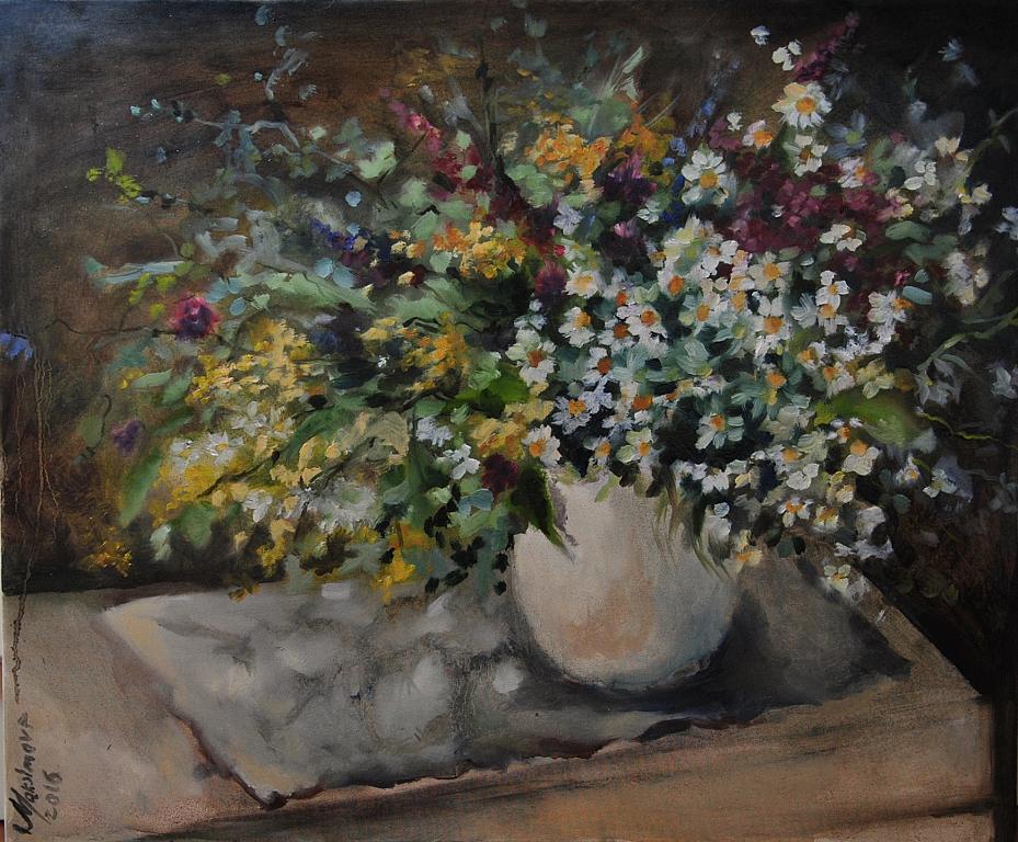 fiori - Olga Maksimova - Olio - 80 €