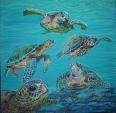 Le tartarughe marine - Ruzanna Scaglione Khalatyan - Acrilico