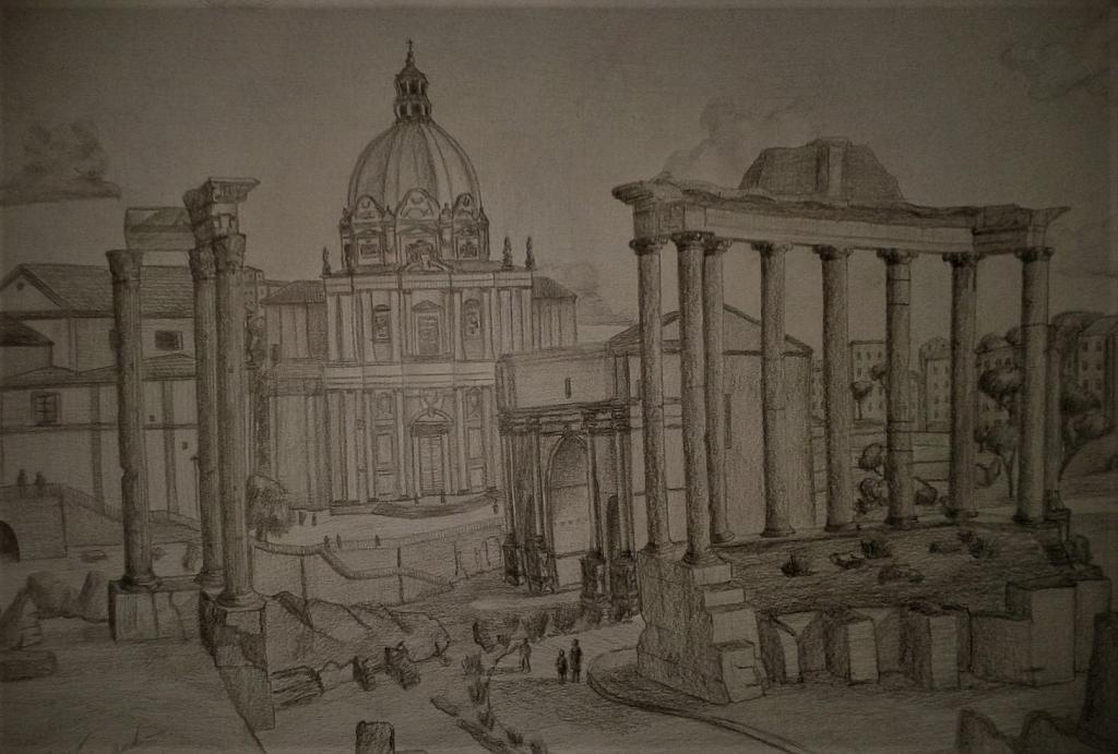 Fori imperiali romani - Alessandro Rizzo - Carboncino