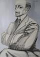 Ritratto di Gabriele D'Annunzio - Gabriele Donelli - Matita e acrilico - 2700 €