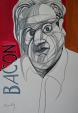 Ritratto di Francis Bacon - Gabriele Donelli - Matita e acrilico