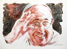 Pope Francis 3 - Paolo Benedetti - Acrylic - 100€