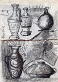 sketches from life in charcoal - Daniele Rallo - Charcoal - €