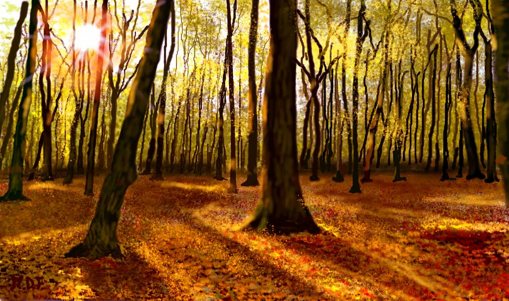 Tappeto di foglie caduche2 - Michele De Flaviis - Digital Art