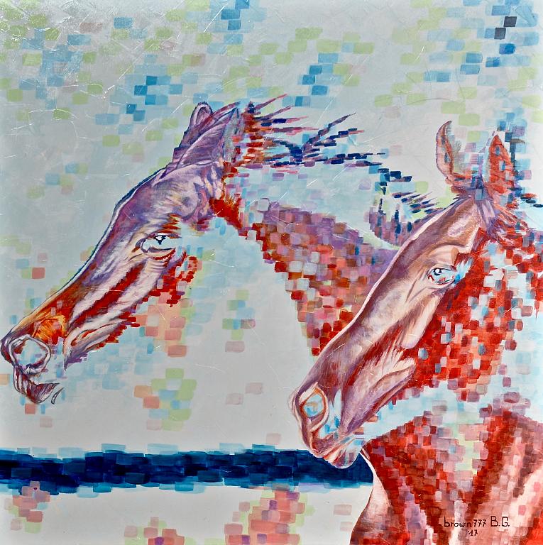 Horses - GRECO Bruno - Acrylic