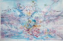 fiori di ciliegio - Ruzanna Scaglione Khalatyan - Acquerello
