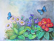 WILDFLOWERS - silvia diana - Watercolor