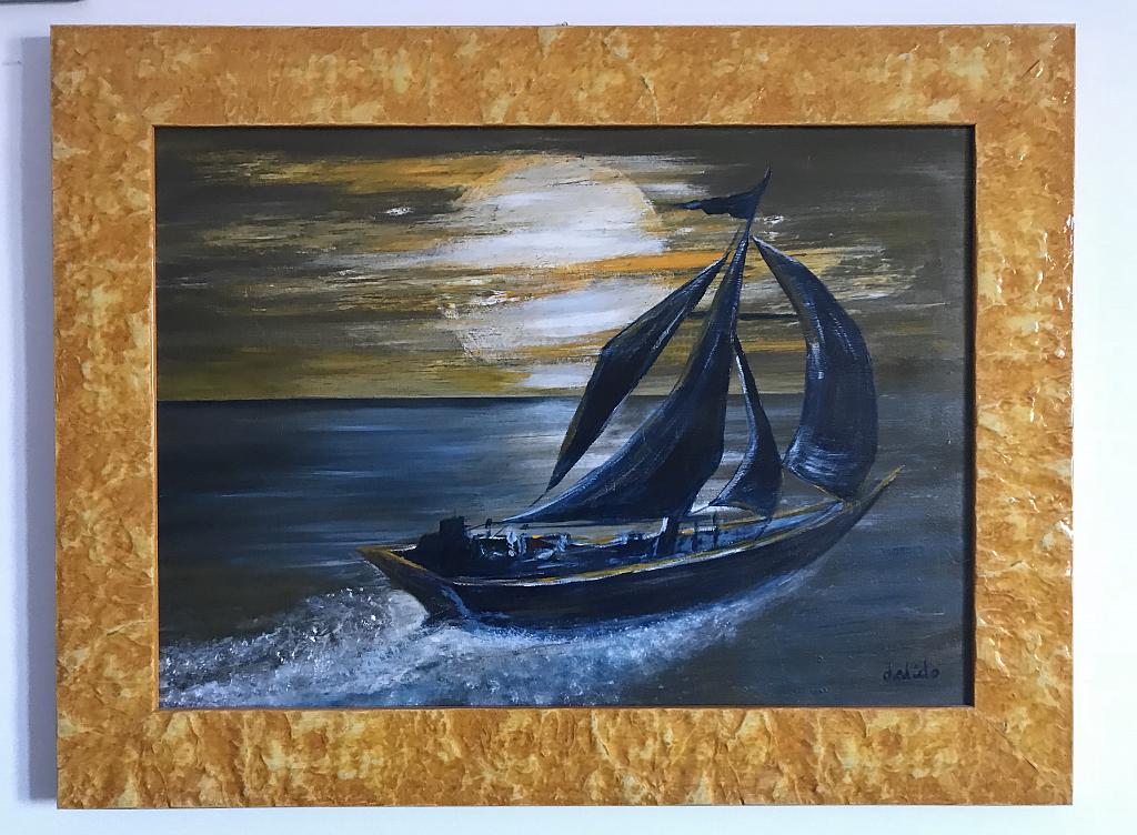 Wind in its sails - Dalido Gino Marini - Acrylic - 650 €