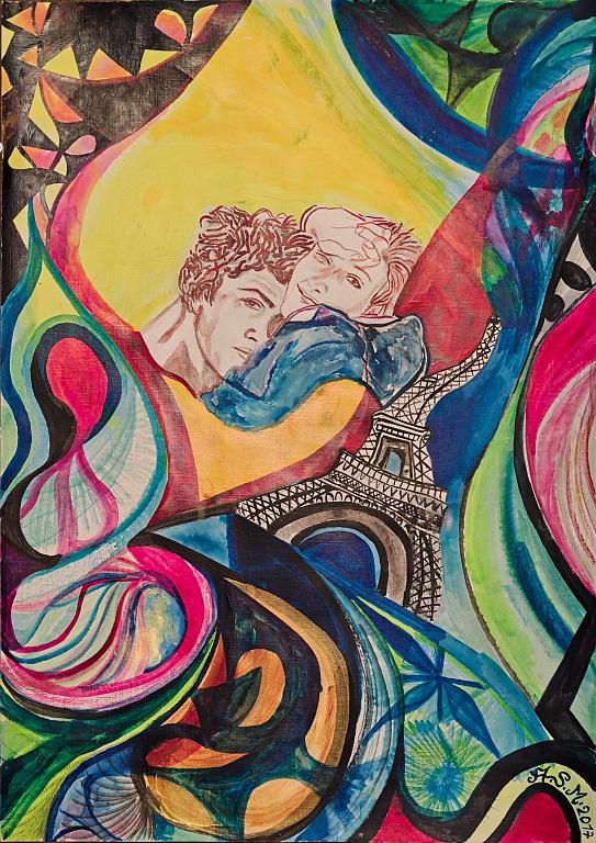 Un amore a Parigi  - Andrea  Schimboeck  - Acrilico