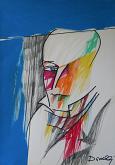 Portrait of Giacomo Leopardi - Gabriele Donelli - Pastel and acrylic