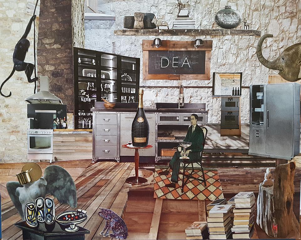 Giungla d'Acciaio - Micromondi - Luana Marchisio - Collage effetto Diorama - 125 €