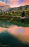Montagna, paese e lago - Michele De Flaviis - Digital Art - 100€