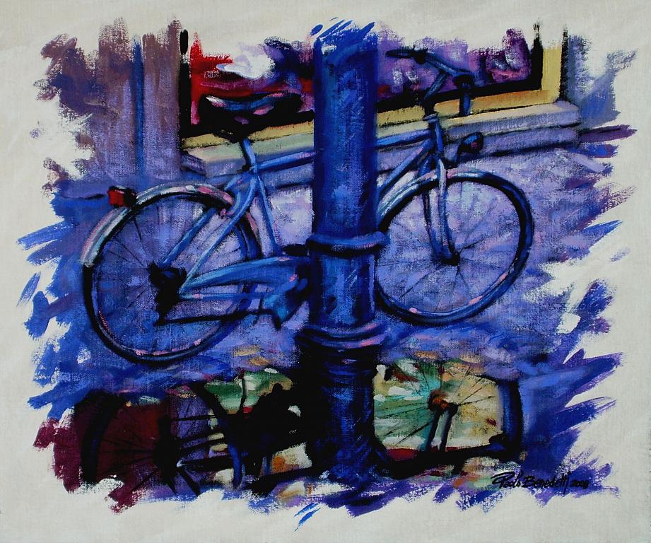 Bicicletta bynight - Paolo Benedetti - Acrilico - 230 €