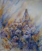 Field of flowers - Ruzanna Scaglione Khalatyan - Watercolor