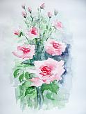Rose scent, rose - Carla Colombo - Watercolor - €