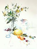Still Life with ewer - Guido Ferrari - Watercolor - 200€