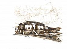 Palladio, Villa Godi 2 - Lucio Forte - Ink on paper - 75€