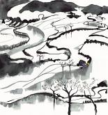 SNOW LANDSCAPE -  Maurizio Missaglia - Watercolor