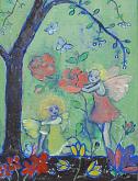 Flowers' Fairies - Luana Marchisio - Oil - 100€