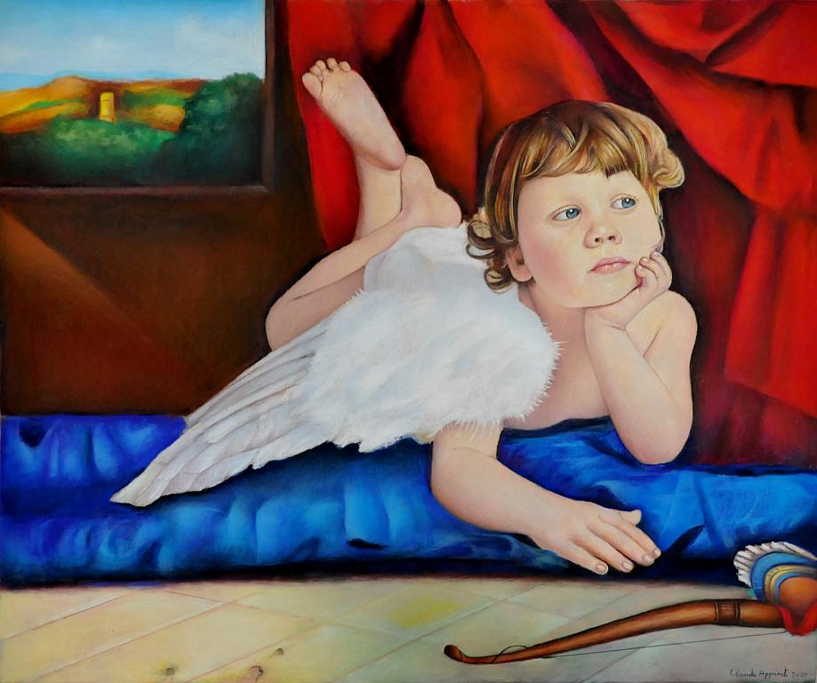 Cupido in riposo - Claudio Apparuti - Pastelli -  €