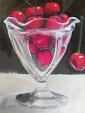 Le ciliegie nel bicchiere - Andrea Corradi - Olio - 200€