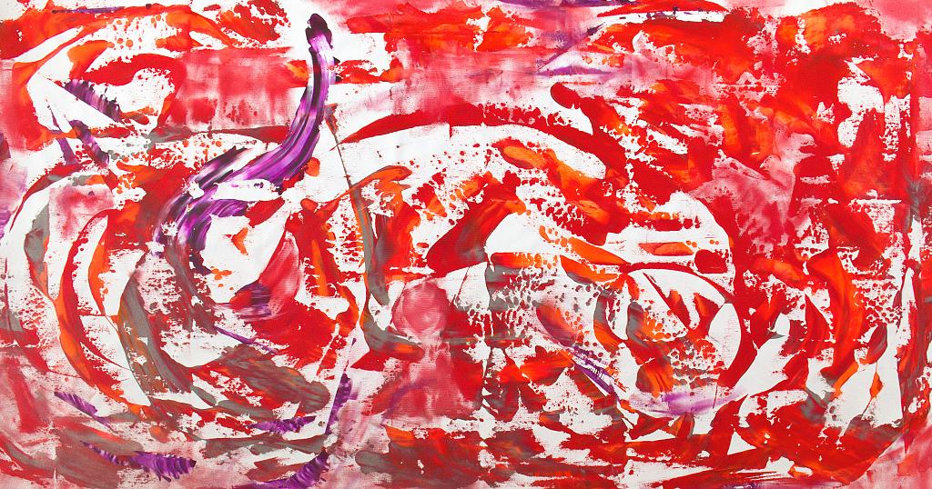 Red is the new black - Davide De Palma - Action painting - 850 €