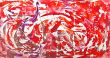 Red is the new black - Davide De Palma - Action painting - 850€